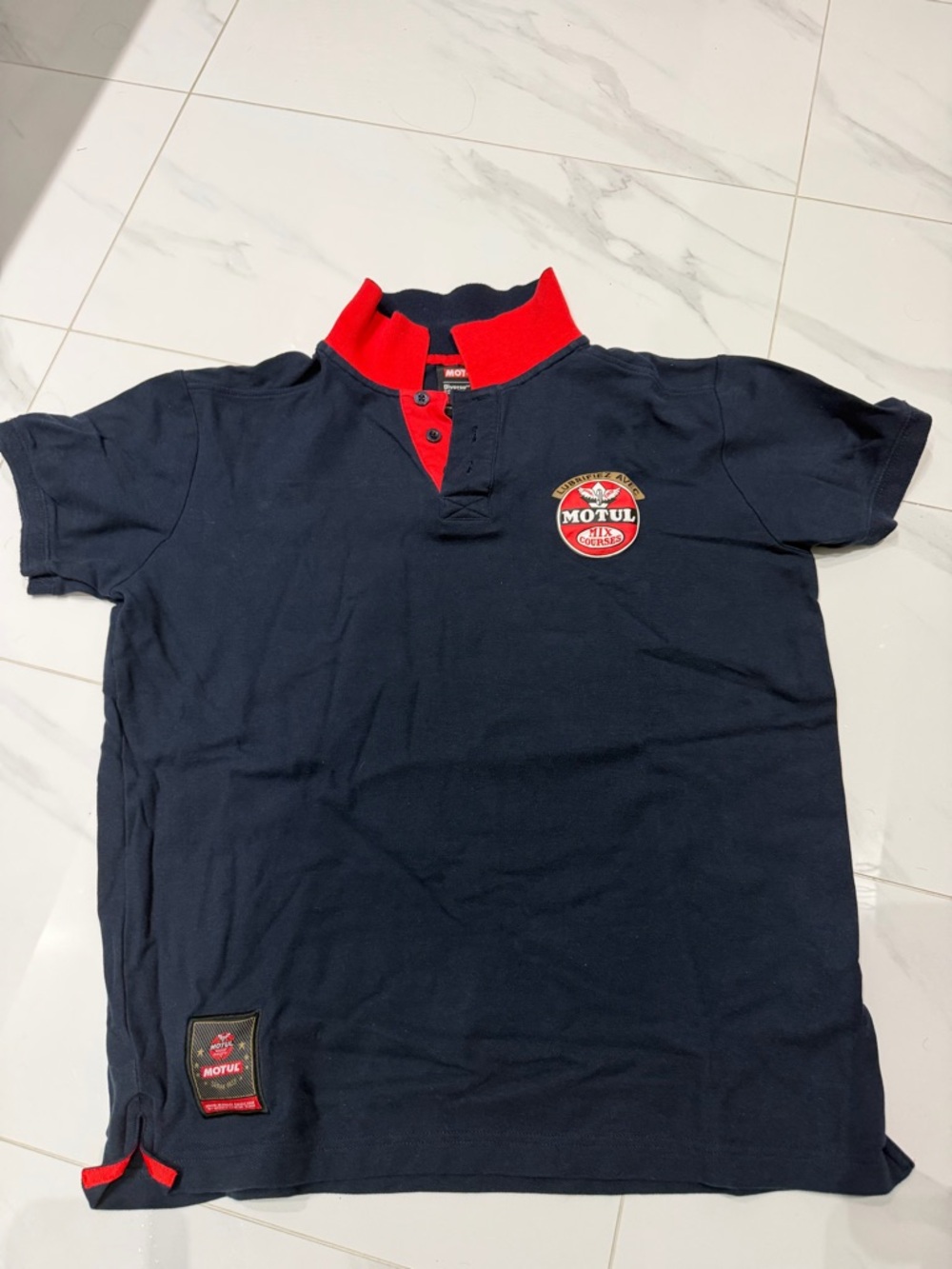 Motul Navy Polo with Red Trim
